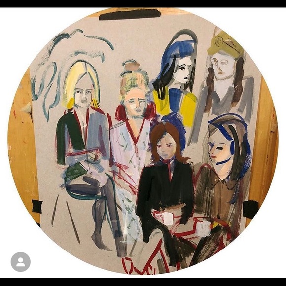 Organic Tee shirt New hand printed designed by artist multiple sizes - Picture 4 of 6